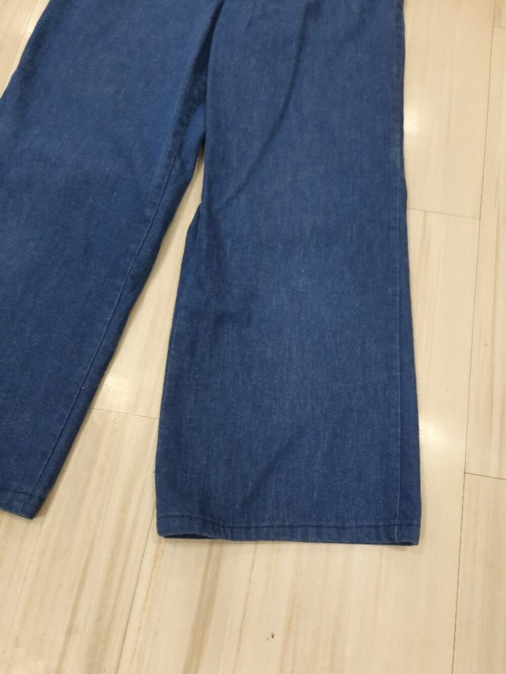 Vtg 60s handmade wide leg jeans - Picture 5 of 10